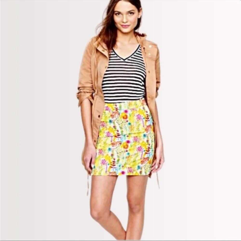 **RARE** J. Crew x Liberty Art Fabrics Postage Stamp Mini Skirt